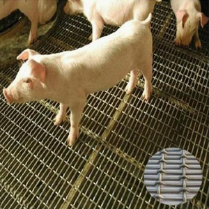 Grillage perforé à trous carrés, en acier inoxydable, tissé, ondulé, noir, pour paroi d'enclos à porcs - Product Image 1