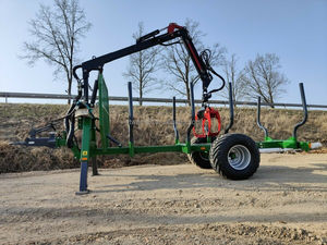 Caricatori forestali per trattori gru per tronchi con pompa idraulica e motore - Product Image 5