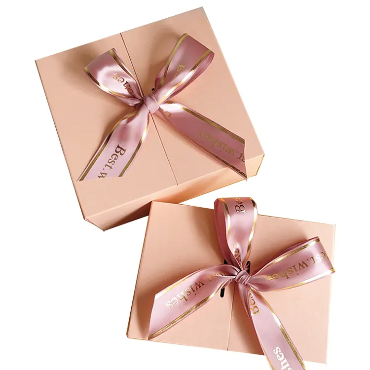 Boîte cadeau à double porte ouvert pour bijoux, coffret cadeau cosmétique au design Unique en carton avec logo personnalisé, coffret d'emballage de bijoux