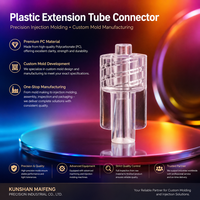 Robinet à trois voies moulé avec précision pour applications médicales, coque en plastique PC transparent, moulage par injection médical