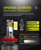 Bombillas LED para Faros Delanteros de Automóvil JIACHI de Alto Brillo Clase C 12V 120W CANBUS 3570SMD CSP H4/H7/H11/9006/9005