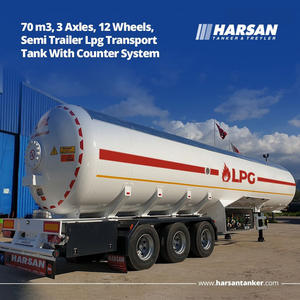 Semi-remorque de transport de GPL modèle 2026, capacité 70m³, 33 tonnes, certifiée ASME AD2000, camion-citerne de livraison de gaz de pétrole liquéfié - Product Image 2