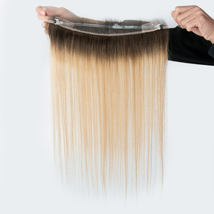 ท็อปเปอร์ผมแท้รัสเซีย Yuanzhen Hairline Front Toppers พร้อมเชือกผูกสำหรับผู้หญิง  ขนาด 13x2 นิ้ว  แบบลูกไม้ด้านหน้า - Product Image 6