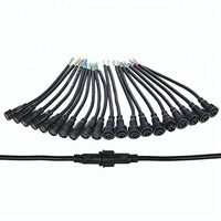 Personalizar Cable, 2, 3, 4, 5, 6, 7, 9 Pin IP68 conector M12 LED Cable a prueba de agua