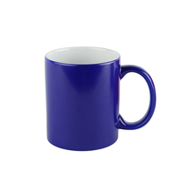 QUAFF 11oz Sublimation Mug Tasse en céramique vierge logo Imprimé Tasses à café Blanc Sublimation Revêtement Tasses-Changement de couleur