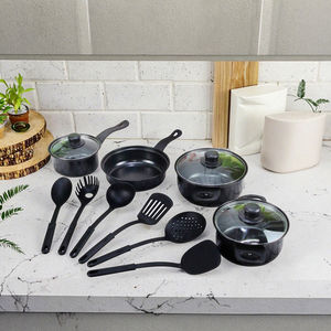 Batterie de cuisine 13 pièces antiadhésive Poêles à frire en <span class=keywords><strong>aluminium</strong></span> à double fond Matériau métallique pour une cuisson facile - Product Image 5