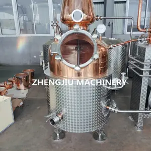ZJ Pot tembaga masih Gin dan peralatan pemercik minuman & mesin anggur untuk produksi alkohol