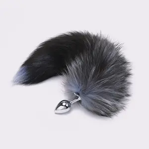 Cosplay Cat Tail Anal Plug Red Multicolor Stainless Metal Butt Plug With Tail Anus Erotic Sex Toy Foxtail Butt Plug