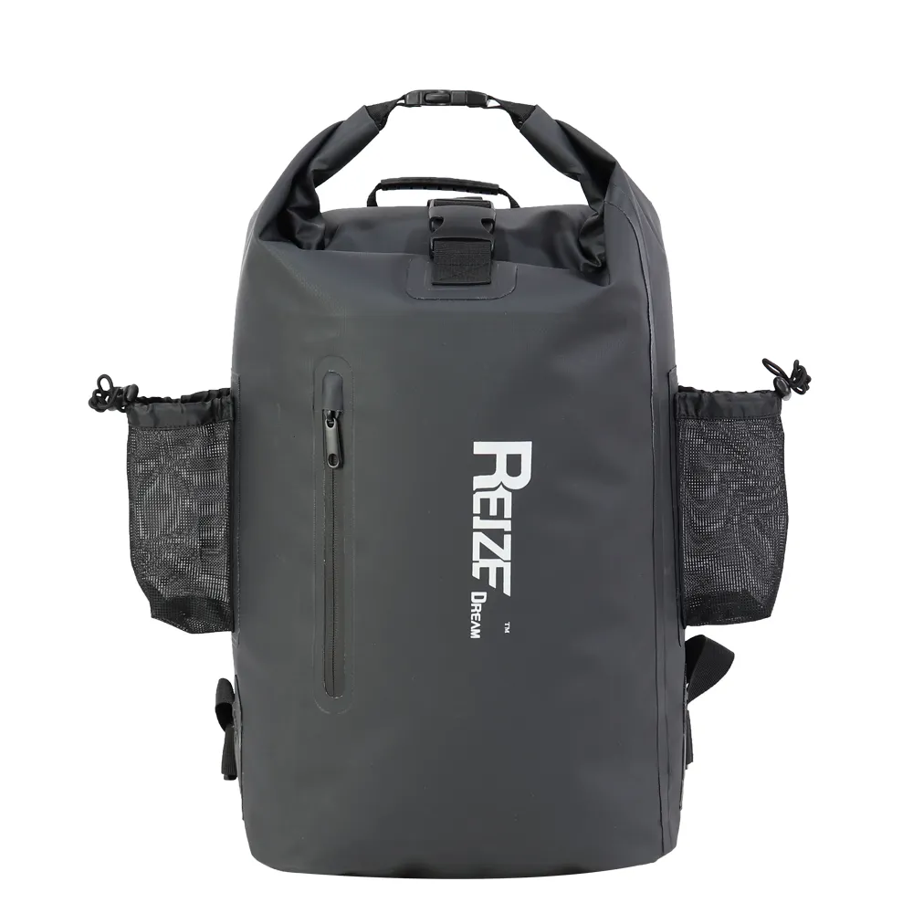 Fabricante personalizado viaje senderismo Camping 30L Rolling Top Dry Bag y bolsa con logotipo OEM hidratación impermeable mochila al aire libre