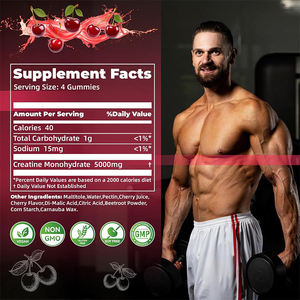 Marque privée Monohydrate de créatine Supplément gommeux Constructeur d'énergie musculaire Gummies Fabrication de créatine - Product Image 2
