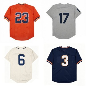 Maglie da Baseball Retrò da Uomo, Versione Nostalgica Cucita, 6 Al Kaline, 13 Lance Parrish, 17 Denny McLain, 23 Willie Horton, Taglie S-3XL - Product Image 1