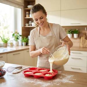 Small Chocolate <b>Silicone</b> Turn Sugar Cake Cookies Reusable Using Rose Shaped Molds - Product Image 5