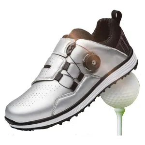 Новое поступление, Высококачественная Мужская обувь для гольфа, дышащая сетчатая Нескользящая водонепроницаемая обувь для гольфа на заказ