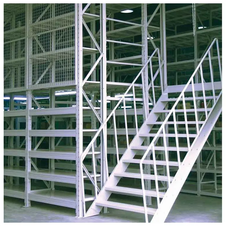 Custom Industrial Storage H Beam Steel Work Platforms Warehouse Office Heavy Duty Mezzanine Floor Racking System