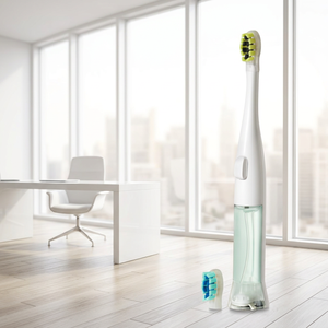 Cepillo de Dientes Eléctrico a Pilas con Depósito de Enjuague Bucal Incorporado, Bomba, Resistente al Agua IPX5, Cerdas Suaves, 3 Modos Sónicos - Product Image 4
