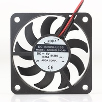 Original Taiwan ADDA 12V 24V 48V DC 5V 0.28A AC EC 6010 60X60X10MM 6CM 2 fils Ultra-mince CPU basse vitesse AD0605LB-GA0 ventilateur de refroidissement