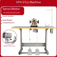 Machine à coudre industrielle à entraînement direct automatique à une aiguille pour la couture de fourrures et du cuir