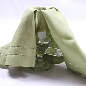 Serviette en lin 100% faite à la main 60x60cm, ourlet double couture, serviette de table de luxe pour hôtel, mariage, restaurant - Product Image 1