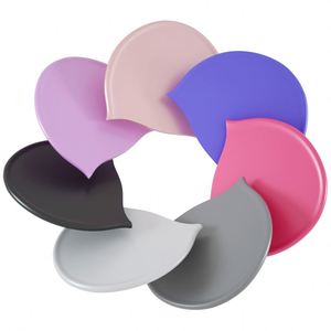 Gorro de natación de silicona impermeable para adultos unisex con protección auditiva Color sólido antideslizante para cabello largo Ventas directas de fábrica - Product Image 1