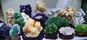 Natural Rough Blue Caribbean Green Fluorite tiger Eye <b>Crystal</b> Mineral Specimen Stone Raw for Sale - Product Image 6