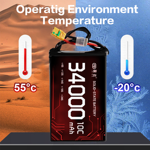 센한 맞춤형 솔리드 스테이트 리튬 배터리: 33,000mAh, 440WH/kg  8s 12s16s 17s 18s 24s 2,000 사이클 드론용 배터리 - Product Image 5