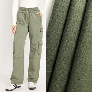 Tela RIPSTOP 65% Poly 35% algodón sarga teñida tela tejida para hombre mujer Pantalones Cargo chaqueta ropa de trabajo uniformes - Product Image 1