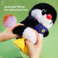 Peluche pingouin mignonne en polyester ultra doux, idéale comme compagnon de sommeil pour les filles, vente en gros disponible