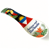 Support à Cuillères Thème Jamaïque, Haïti, République Dominicaine, Antigua-et-Barbuda – Créatif, Tendance et en Plastique – Vente en Gros