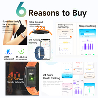 Pulsera Inteligente Personalizada Sin Pantalla Reloj Monitor de Salud Inteligente Rastreador de Actividad Android para Hombres Mujeres Niñas Niños Damas Parejas