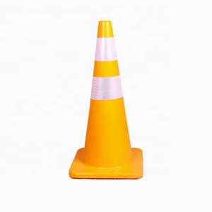 Whosale đỏ xanh xanh lớn PVC 28 "36" 30lb 55cm cao su nón giao thông bán - Product Image 4