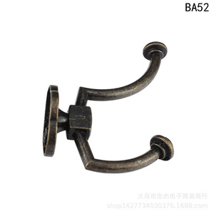 Antique Style Wall Hook Zinc Alloy Single Coat Hook 73mm Width 104mm Height For <b>Clothes</b> And Cap <b>Storage</b> - Product Image 5