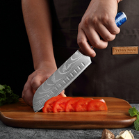 Couteau à os en acier inoxydable Damas de haute qualité et durable, couteau de chef à rayures laser, couteau à fruits japonais pour la cuisine