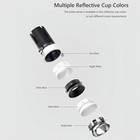 Spot encastré LED haute puissance anti-éblouissement, projecteur de plafond en aluminium, couleurs multi-réflecteurs, 3 tailles, éclairage intérieur pour la maison