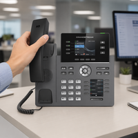 Grandstream GRP2614 Telefono IP Wi-Fi 6 con Doppio Schermo da 2,8 Pollici, 12 SIP, 40 BLF, Conferenza Audio a 5 Vie, Gigabit PoE, VoIP di Livello Carrier