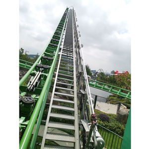 Sistema de riel de seguridad vertical rígido Protección contra caídas para escaleras de pared alta con lanzaderas - Product Image 5