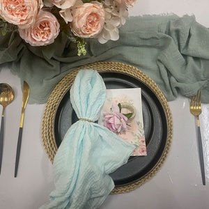 <span class=keywords><strong>Serviette</strong></span> de <span class=keywords><strong>Table</strong></span> 100 % <span class=keywords><strong>Coton</strong></span> Lavable Naturelle - Product Image 4