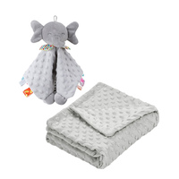 Coffret Cadeau Bébé : Couverture de Sécurité, Serviettes et Couvertures, Peluche, Boîte Cadeau pour Bébé