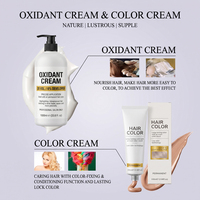 Crème colorante capillaire semi-permanente OEM sous marque privée, teinture longue durée pour couvrir les cheveux gris, pour salons de coiffure et de beauté, vente en gros