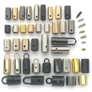 Factory <strong>Custom</strong> 3mm-10mm Metal logo <strong>Cord</strong> Ends Fashion Designs Drawstring Screw <strong>Cord</strong> <strong>Lock</strong> <strong>Stopper</strong> - Product Image 1