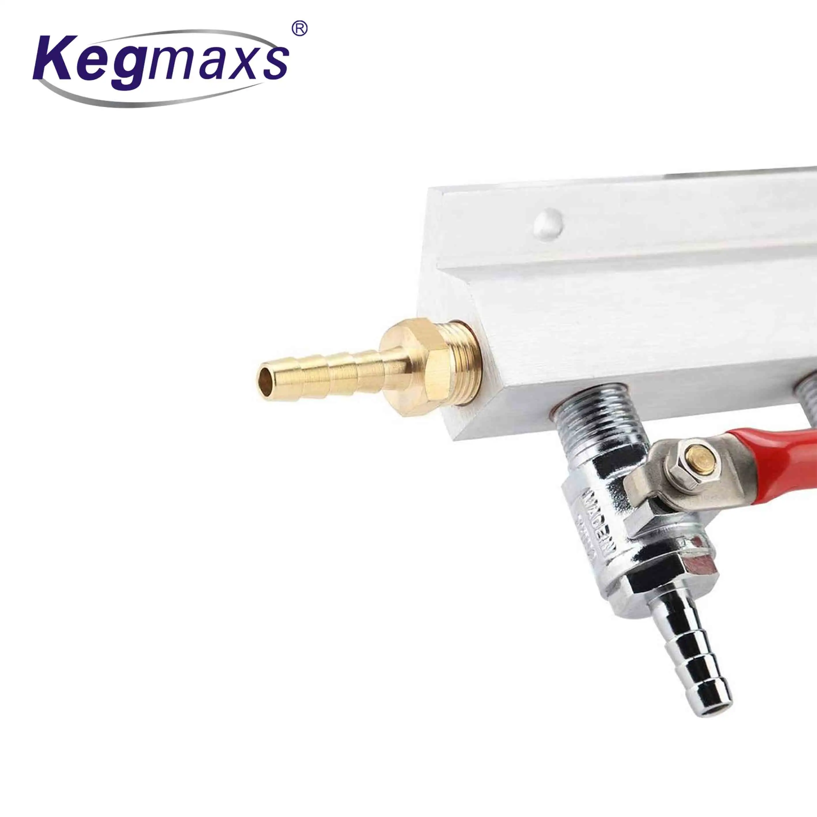 Kegmaxs3ウェイCO2ガス分配マニホールドビールディスペンシングバレルディスペンサー取り付けが簡単