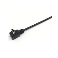 Cable USB 2.0 Mini Personalizado de Ángulo Izquierdo, Macho a Hembra Dupont de 2.54mm y 5 Pines, con Cubierta de PVC y Blindaje Trenzado para Cámaras y Computadoras