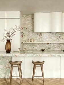 Lastra di Marmo Naturale PerfectStone <span class=keywords><strong>Monet</strong></span> Garden, Lucidata, Lussuosa, Verde Rosa, Grande Formato per Ville e Hotel di Alta Gamma - Product Image 4