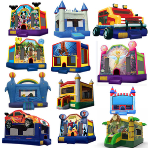 Jumping Inflatable Đánh Giá Được Cấp Phép Thương Mại Combo Nhảy Siêu Âm Ướt Nhà Bật Nảy Nhỏ Có Móc - Product Image 1