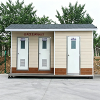 Toilettes portables d'extérieur en plastique, étanches, pour le camping et le tourisme, avec panneau sandwich, design moderne et durable