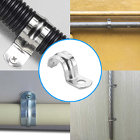Raccords de conduites rigides en acier EMT certifiés 1/2 pouce, haute durabilité, à un trou, pour tubes métalliques électriques
