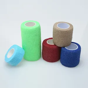 Andage wrap5cm * 4,5 m 35G Non-woven hand tear-Elastic roller Compression bandage Latex