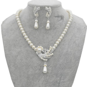 Histoire D'Or Ensemble De Bijoux De Mariu00e9e Vintage Collier Et Boucles D'oreille De Bijoux En Or Pour Mariage