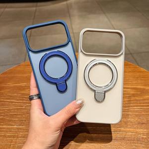 เคสโทรศัพท์แม่เหล็กแบบด้านสำหรับ iPhone 18 17 16 15 Pro Max พร้อมขาตั้งวงแหวน ป้องกันการกระแทก ฝาหลังแบบมีสไตล์ - Product Image 4