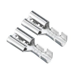 2000 Piezas de Terminales de Compresión de Latón de 6.3 mm, Conector de Resorte Metálico de 6.3 mm, Terminales de Compresión en Frío Hembra y Macho de 6.3 mm - Product Image 4