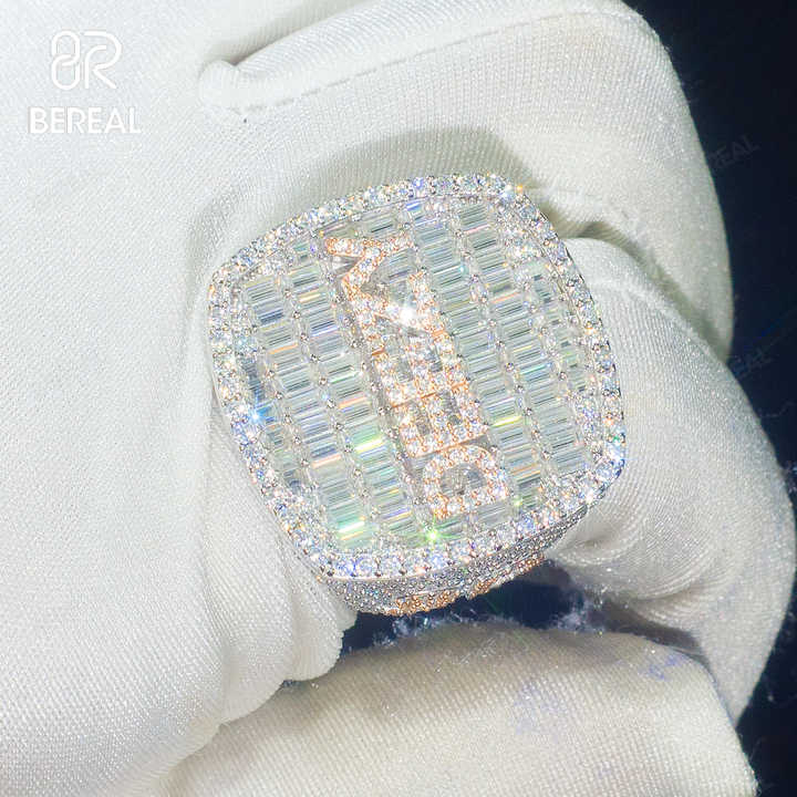 Factory CustomVvs Moissanite Ring Pass Diamond Test Custom Letter 